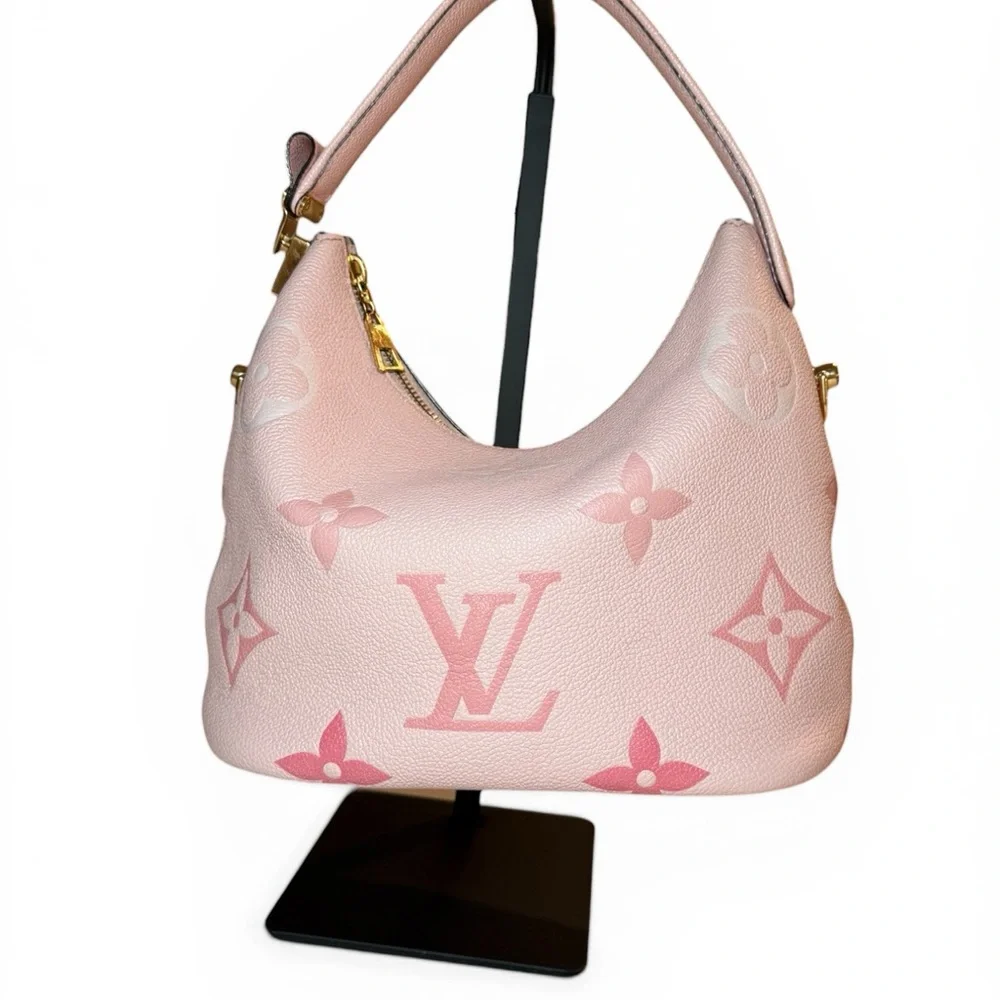 *SOLD* AUTHENTIC/MICROCHIPPED Louis Vuitton: Pink Marshmallow PM Empreinte Bag - Picture 4 of 17